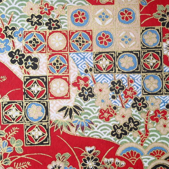 Papel de Origami Chiyogami Yuzen Japonés - Patrón de Kimono para venta al por mayor de Oriental Direct Craft Supplies