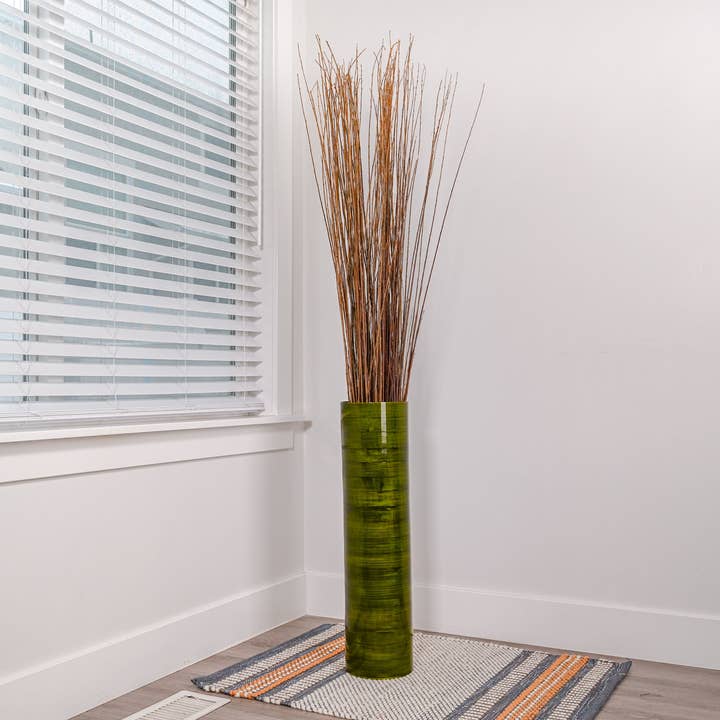 Dried Decor - Wholesale Dried/Pressed Flowers - Asian Willow Branches Natural | 8 Bunches | Natural Light Brown1