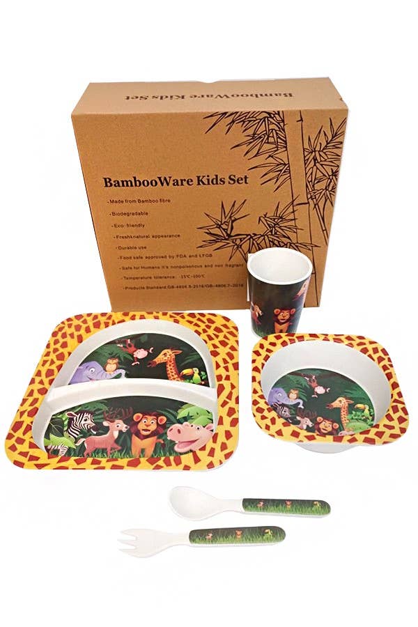 Cap Zone - Wholesale Dinnerware Set - Kids & Baby - Bamboo Children's Dinnerware & Cutlery Set Collection1