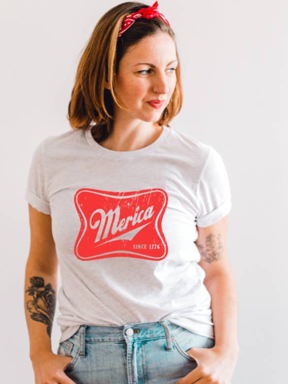 'Merica Tee for wholesale by Pine & Fiber Co.