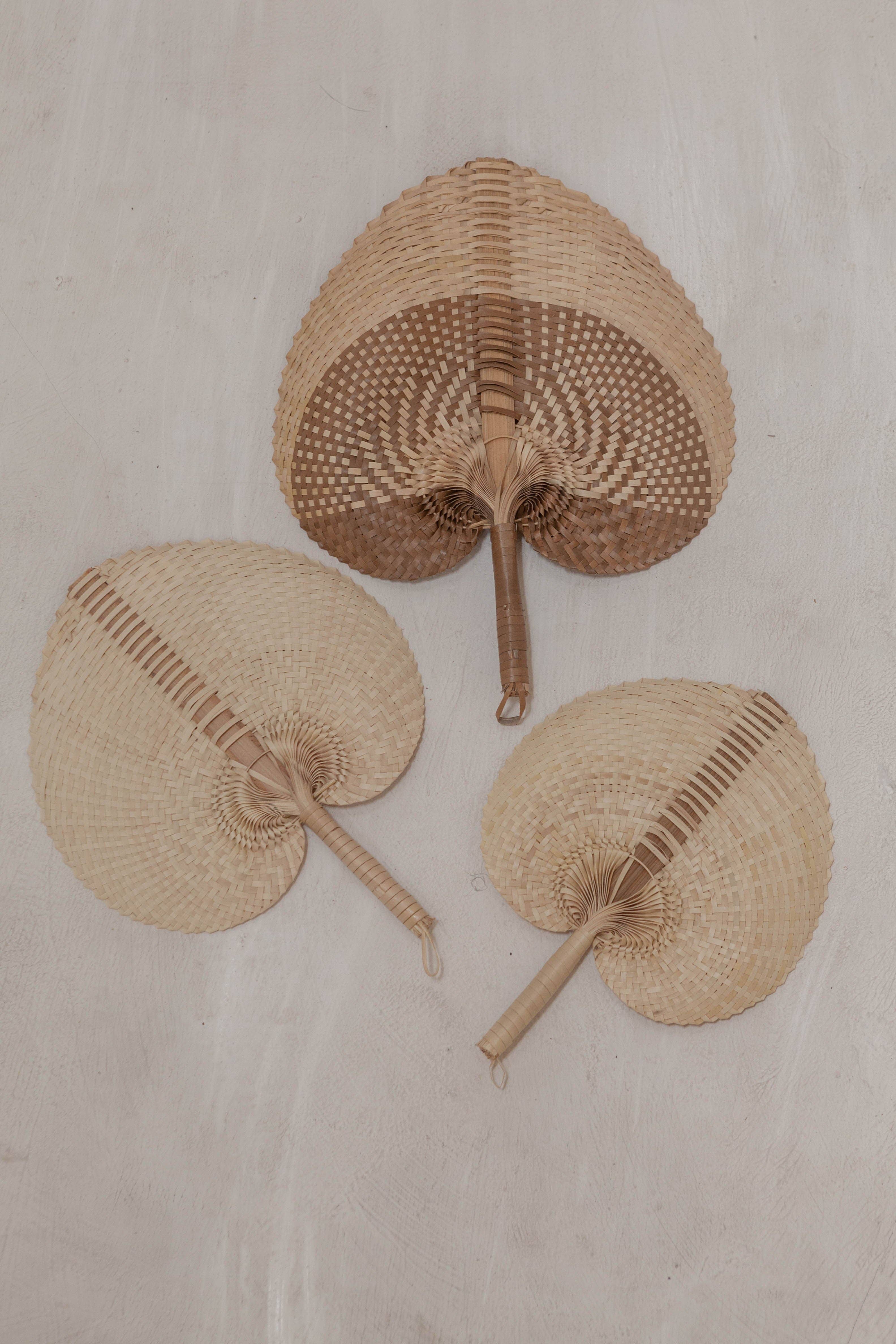 Village Thrive - Wholesale Wall Accent - Woven Paradisio Fan in Amber Ombre2