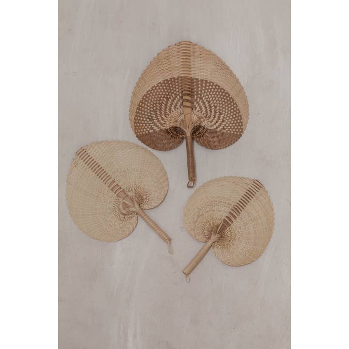 Village Thrive - Wholesale Wall Accent - Woven Paradisio Fan in Amber Ombre2