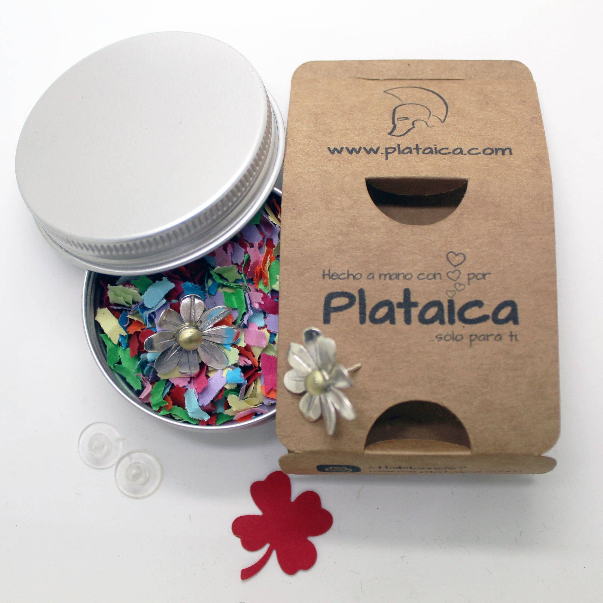 Plataica - Wholesale Stud/Post Earrings - Daisy Earrings in 925 Silver and Brass9