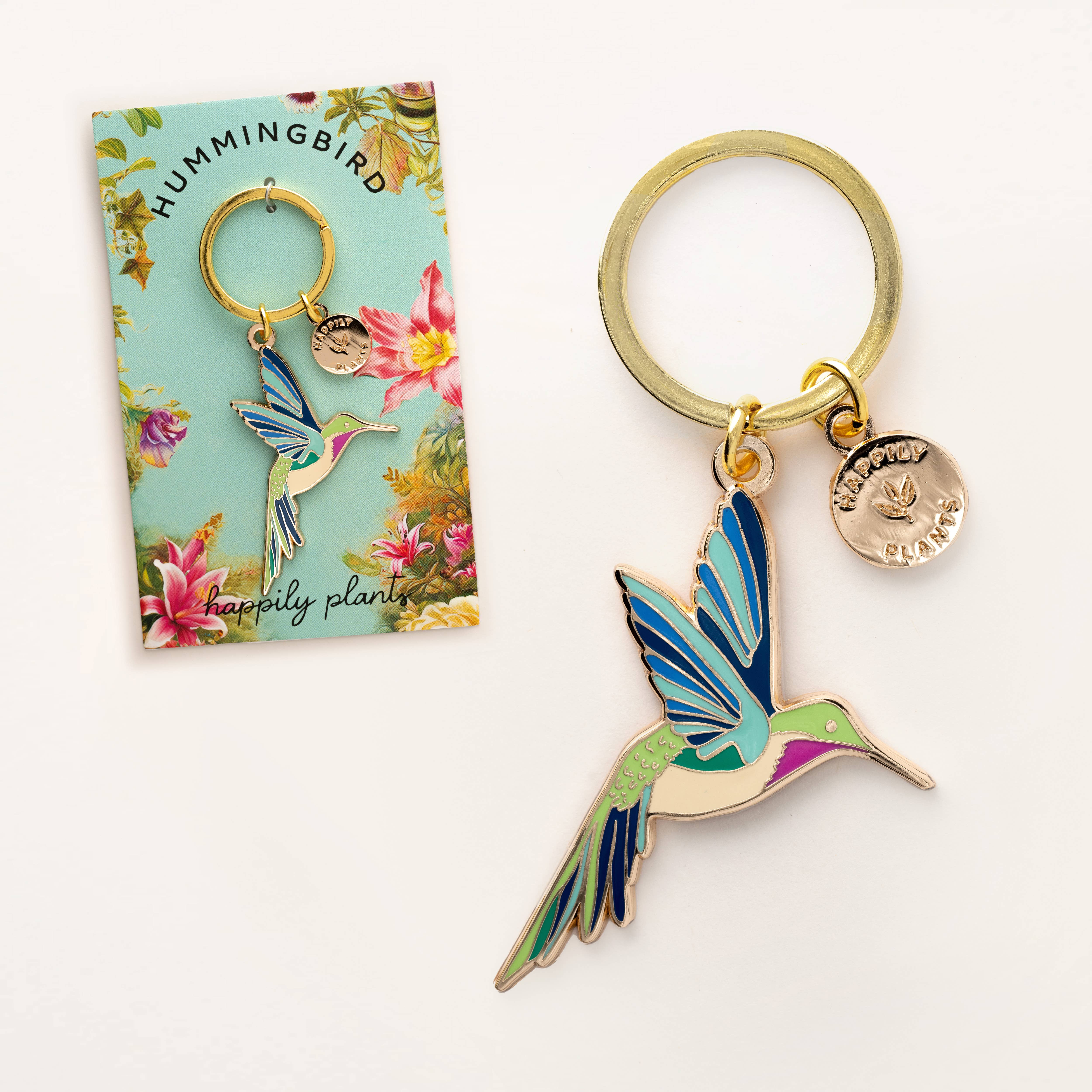 Happily Plants - Wholesale Keychain - Unisex - Hummingbird Keychain & Bag Charm cute animal gifts cash wrap1