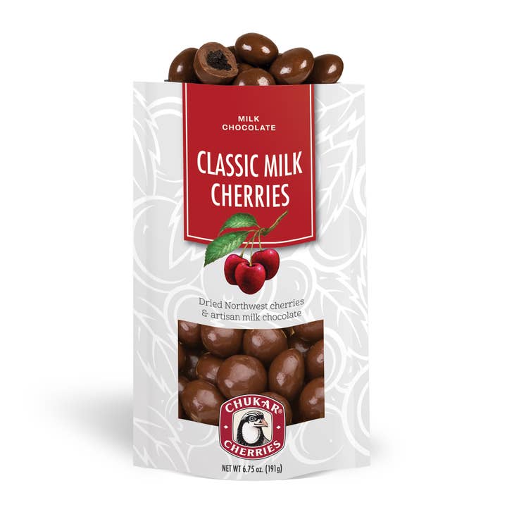 Chukar Cherry Company - Wholesale Chocolate Covered Sweets - 6.75 oz Classic Milk Cherries - Milk Chocolate