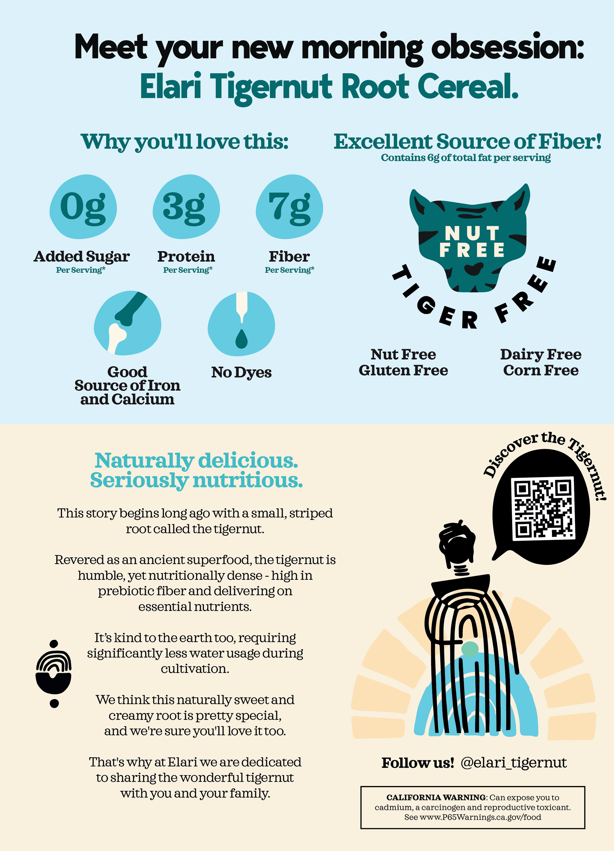 Elari - Wholesale Breakfast cereal - NEW! Elari Tigernut Root Cereal - Sweetened1
