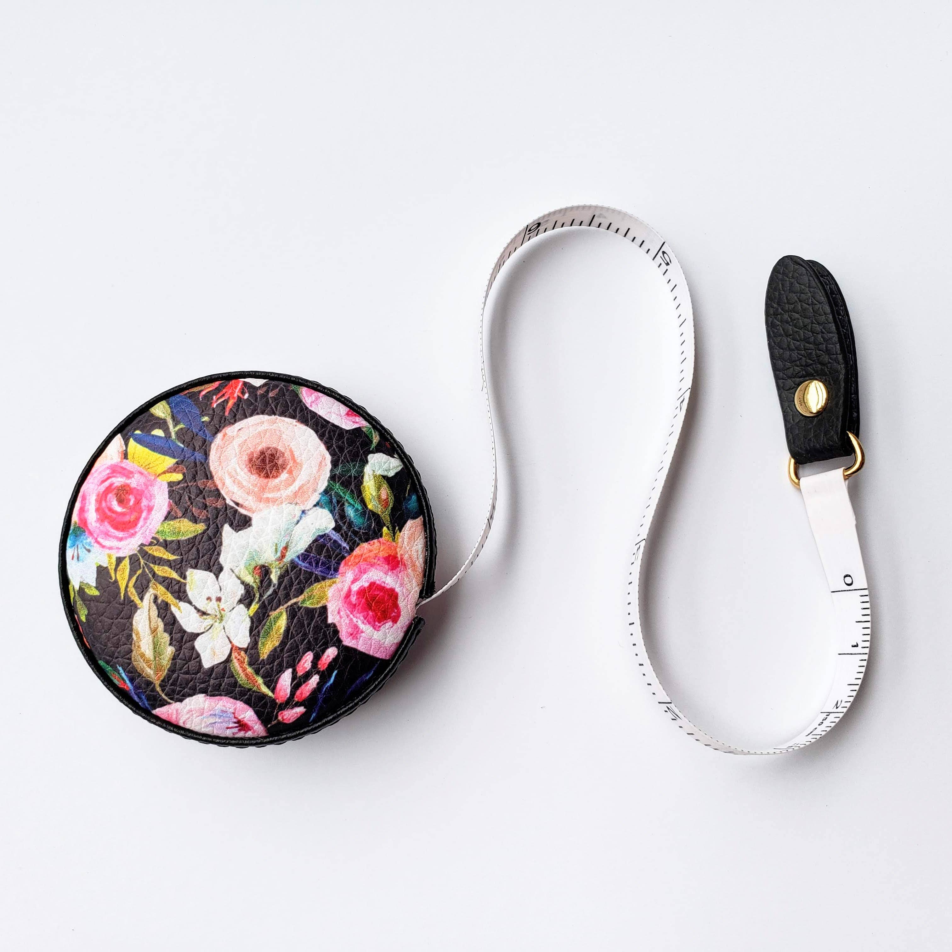 Monarque - Wholesale Measuring Tape - Floral on Black Measuring Tape2