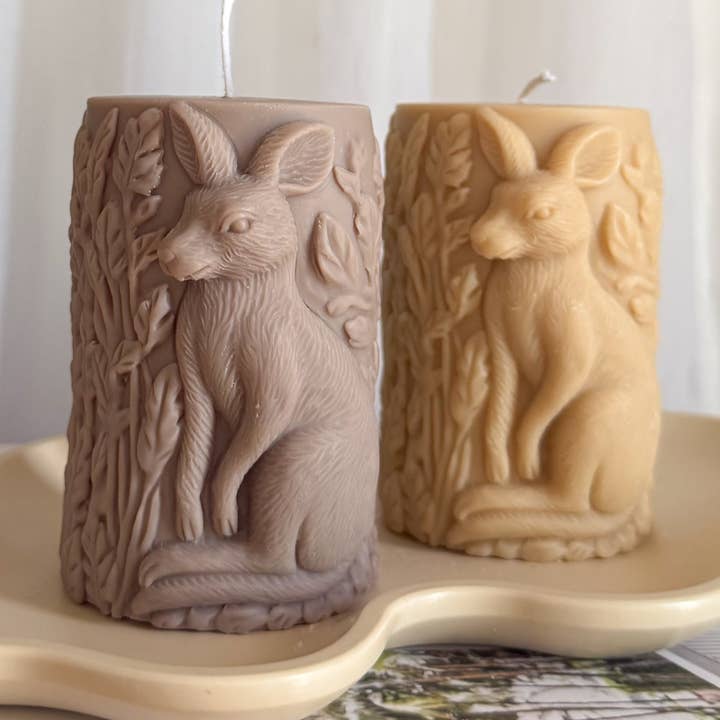 Kangaroo Pillar Decorative Candle for wholesale by Iconic Candles