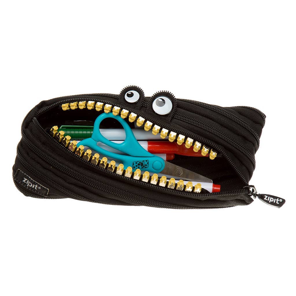 ZIPIT - Wholesale Pencil Case/Pouch - ZIPIT Grillz Monster Pencil Case, Black2