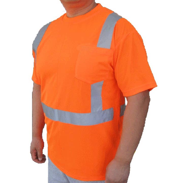 3C Products - Wholesale Safety Shirt - Men's - ST2000 Safety T-Shirt Neon Orange0