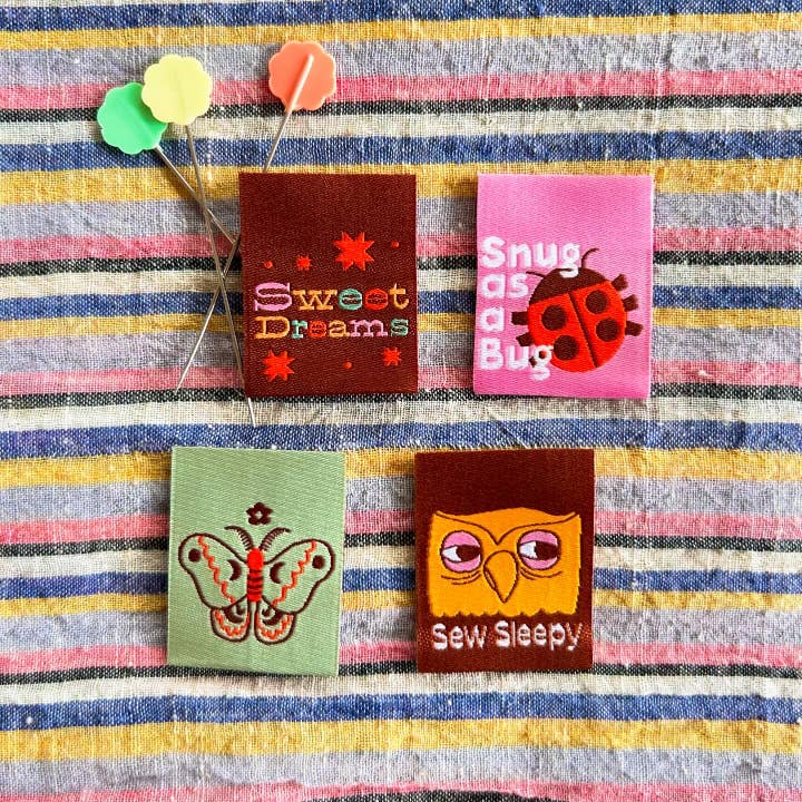 Cotton and Ochre - Wholesale Craft Sewing Kit - Sleepy Head Pack Woven Labels3