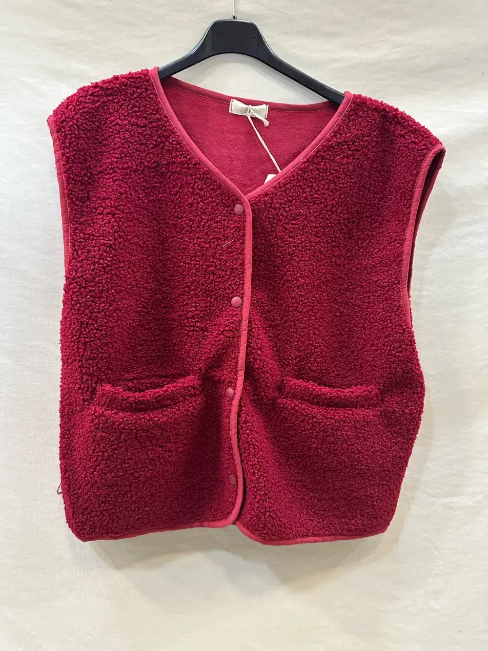 Mimi & Gogo - Wholesale Outerwear Vest - Women's - Plain Fleece Vest @3433_GiUniMoimoute5