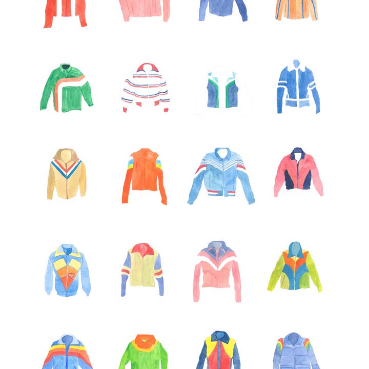 tallPoppy - Wholesale Tea Towel - Le Ski Tea Towel