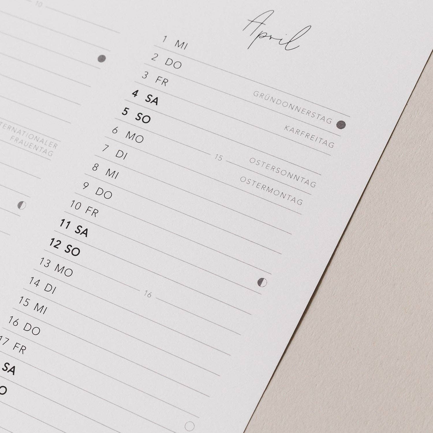 Eulenschnitt - Wholesale Calendar - Wall calendar 2026 (PU = 6 pcs)9