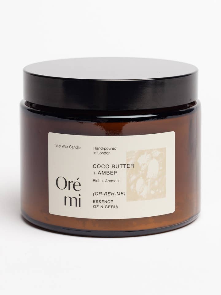Coco Butter & Amber 500ml Candle for wholesale by Oré mi