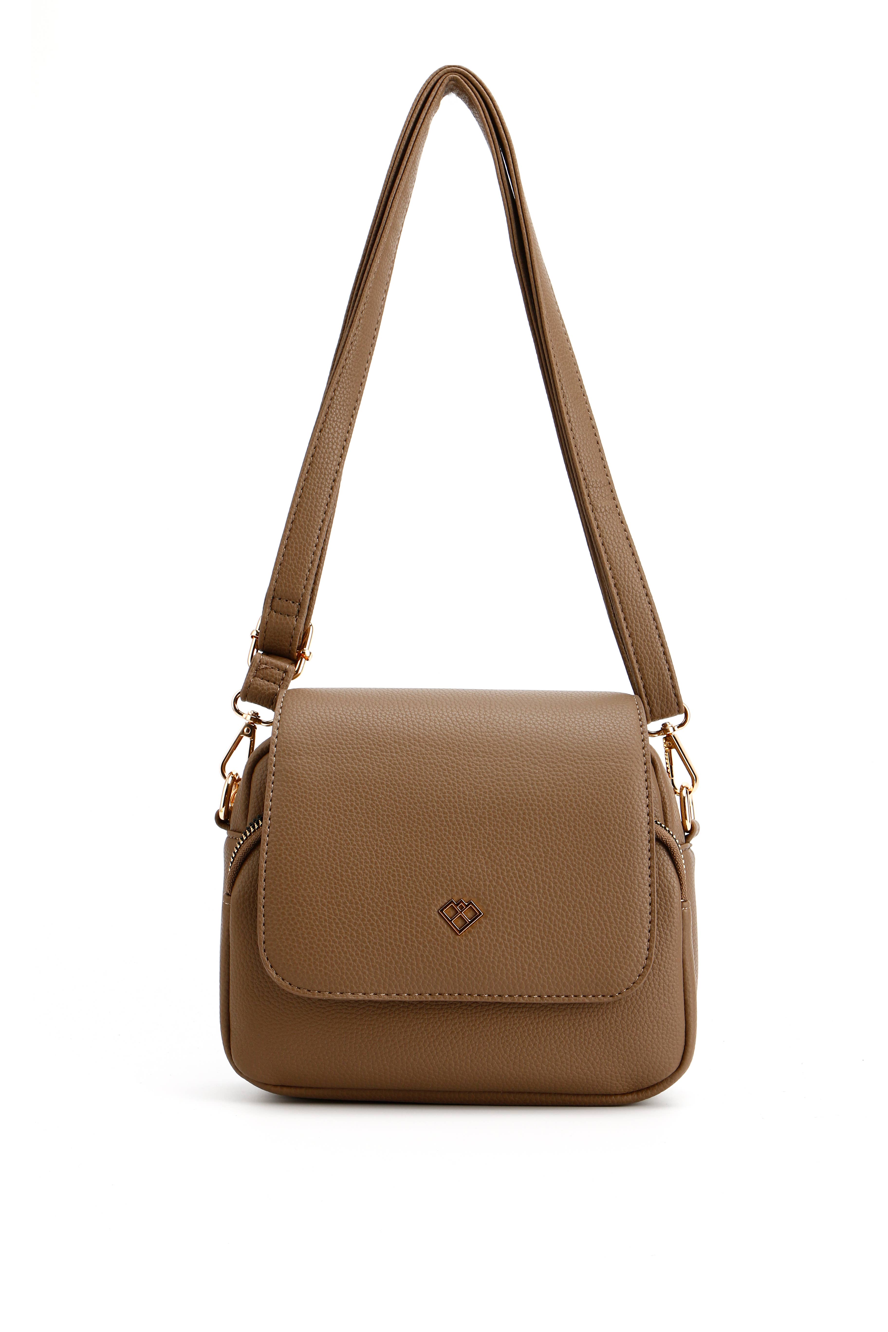 Papaya Fashion Ltd – Engroshandel Crossbodytaske - Dame – SR2052-Carrier Co. Klap Lynlås Top Taske Foran Crossbody Taske3