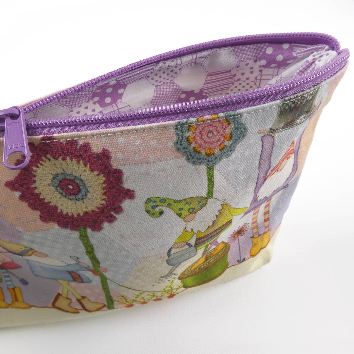 Emma Ball Ltd - Wholesale Pouch - Women's - Crafting Gnomes Zipped Pouch1