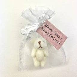 Urso branco em bolsa para abraços por atacado de Sidedish Cards