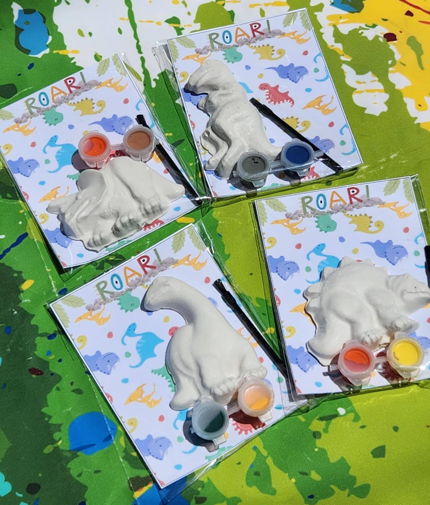 Snazzy Crayons – Großhandel Partygeschenk – Dino-Partygeschenke | Dinosaurier-Gips-Malsets | DIY-Kinder3