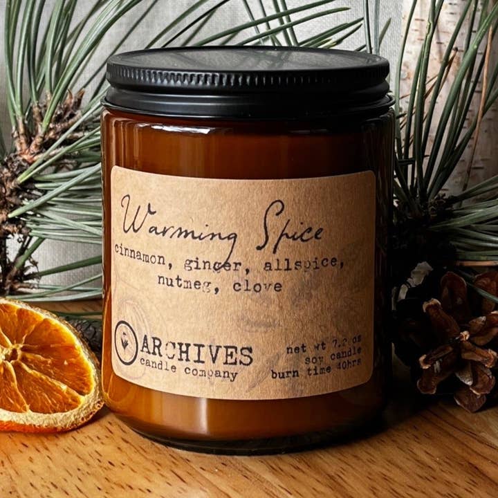 Varmende krydderi | Kanel + Ingefær + Allspice + Muskatnød + Nellike for engroshandel hos Archives Candle Company