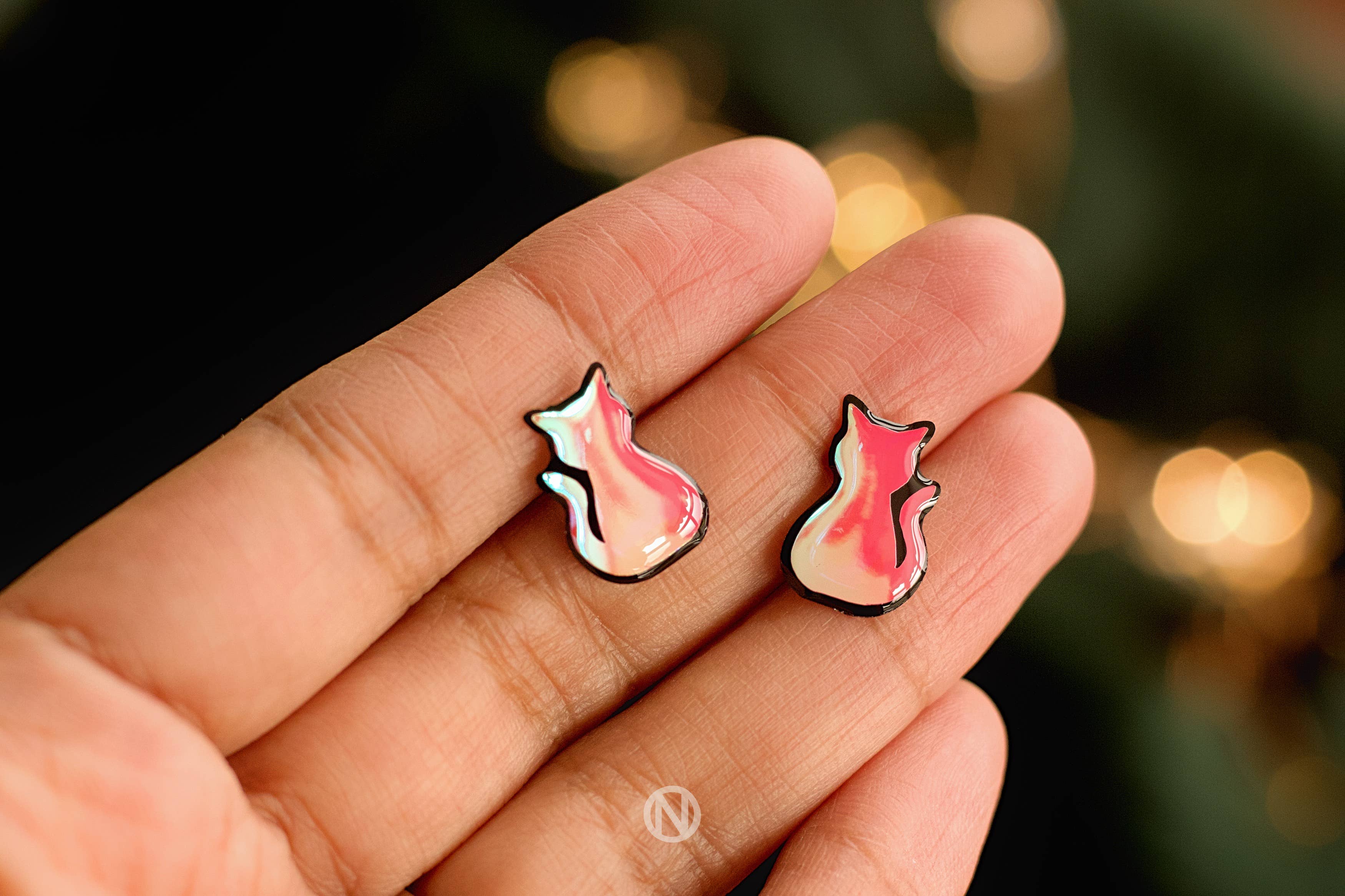 Naoi - Wholesale Stud/Post Earrings - Cat Stud Earrings - Handmade to Order2