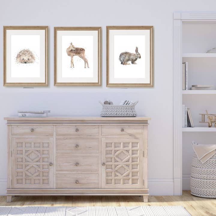 Florence & Lavender - Wholesale Art Print - Wildlife Nursery Collection7