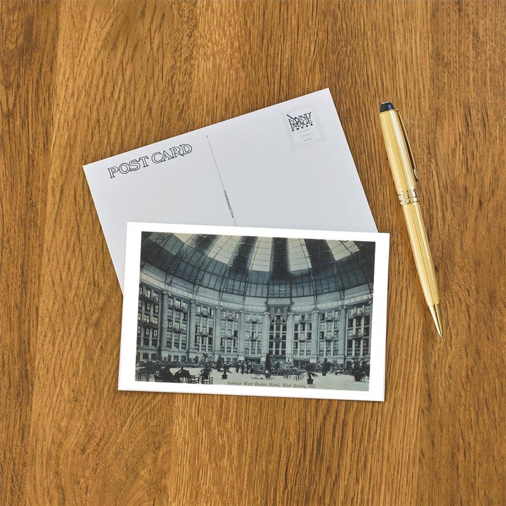 Found Image Press - Wholesale Postcard - Postcard IN-43 Interior, West Baden Hotel1