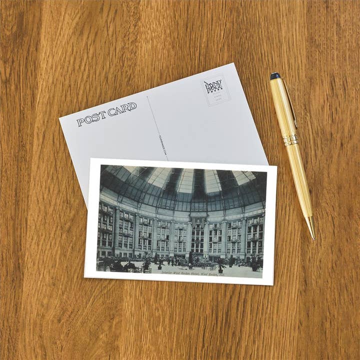 Found Image Press - Wholesale Postcard - Postcard IN-43 Interior, West Baden Hotel1