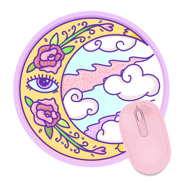 Mystical Moon Mousepad for wholesale by Lil Charmery
