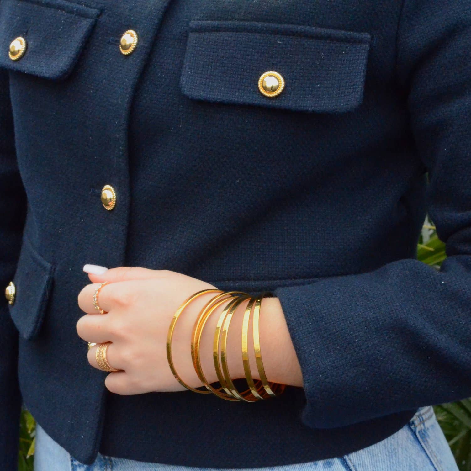 Angiie - Wholesale Bangle Bracelet - Semainier flat ring1