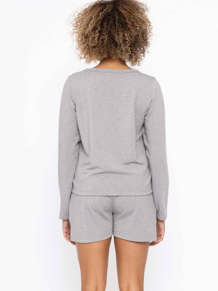 Mono B - Wholesale T-Shirt - Women's - Serene Chic Tencel Long Sleeve