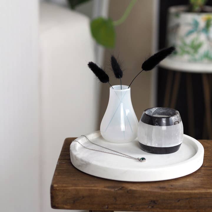 Concrete Circle Tray (Medium) | Decorative Styling Tray for wholesale by Feathered Oak