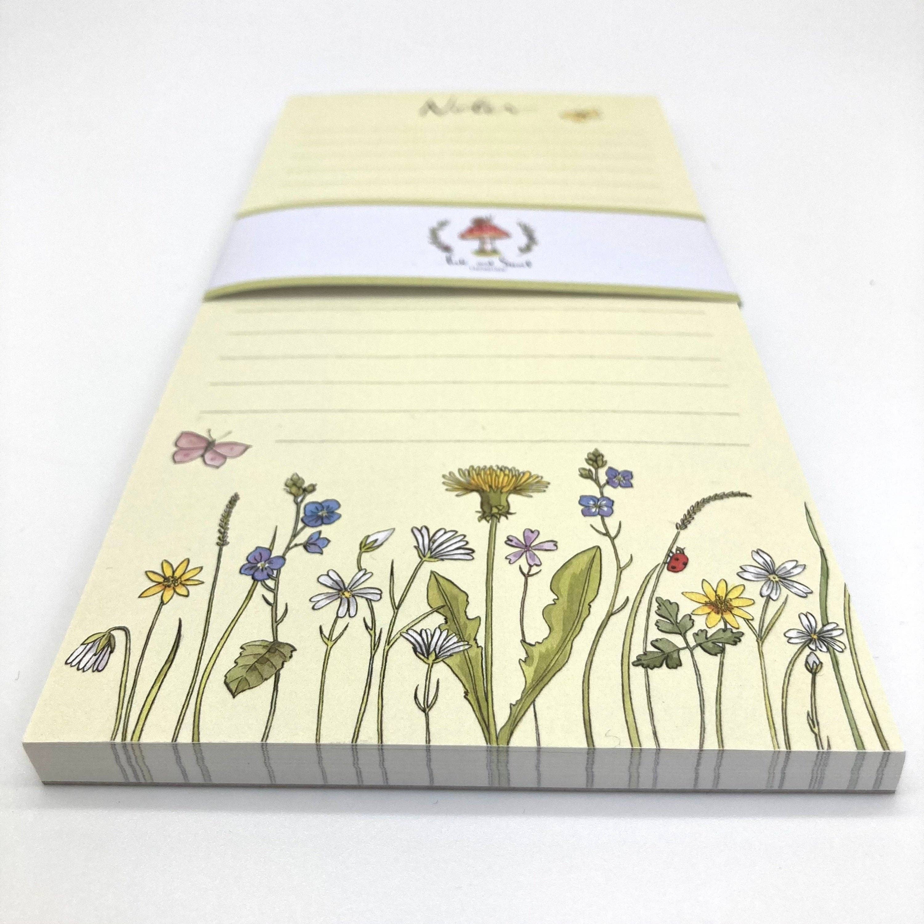 Ink and Snail Limited - Wholesale Notepad - Notepad - Wild Flowers to do list1
