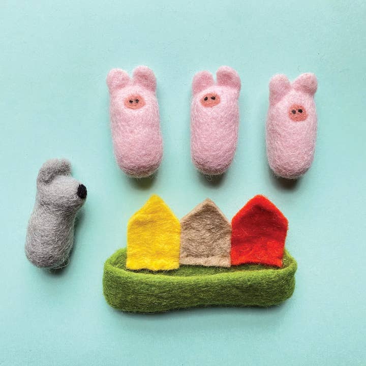 Sheep Farm Felt - Wholesale Toy Set - Kids - Pocket Pals | The Three Little Pigs