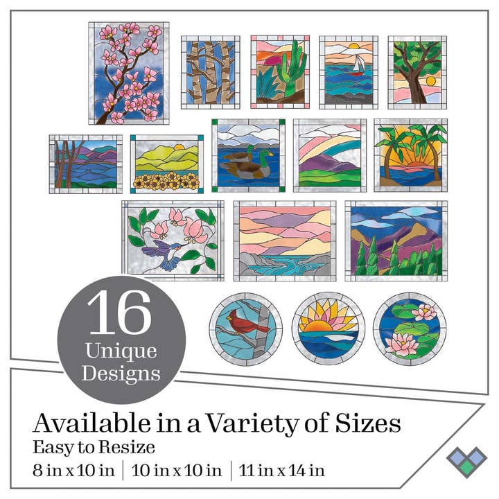 Plaid Crafts - Wholesale Craft Supplies - Gallery Glass ® Pattern Packs - Scenery1