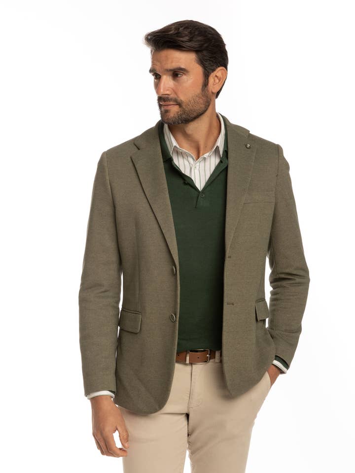 CASUAL GREEN DOT BLAZER for wholesale by CELOPMAN