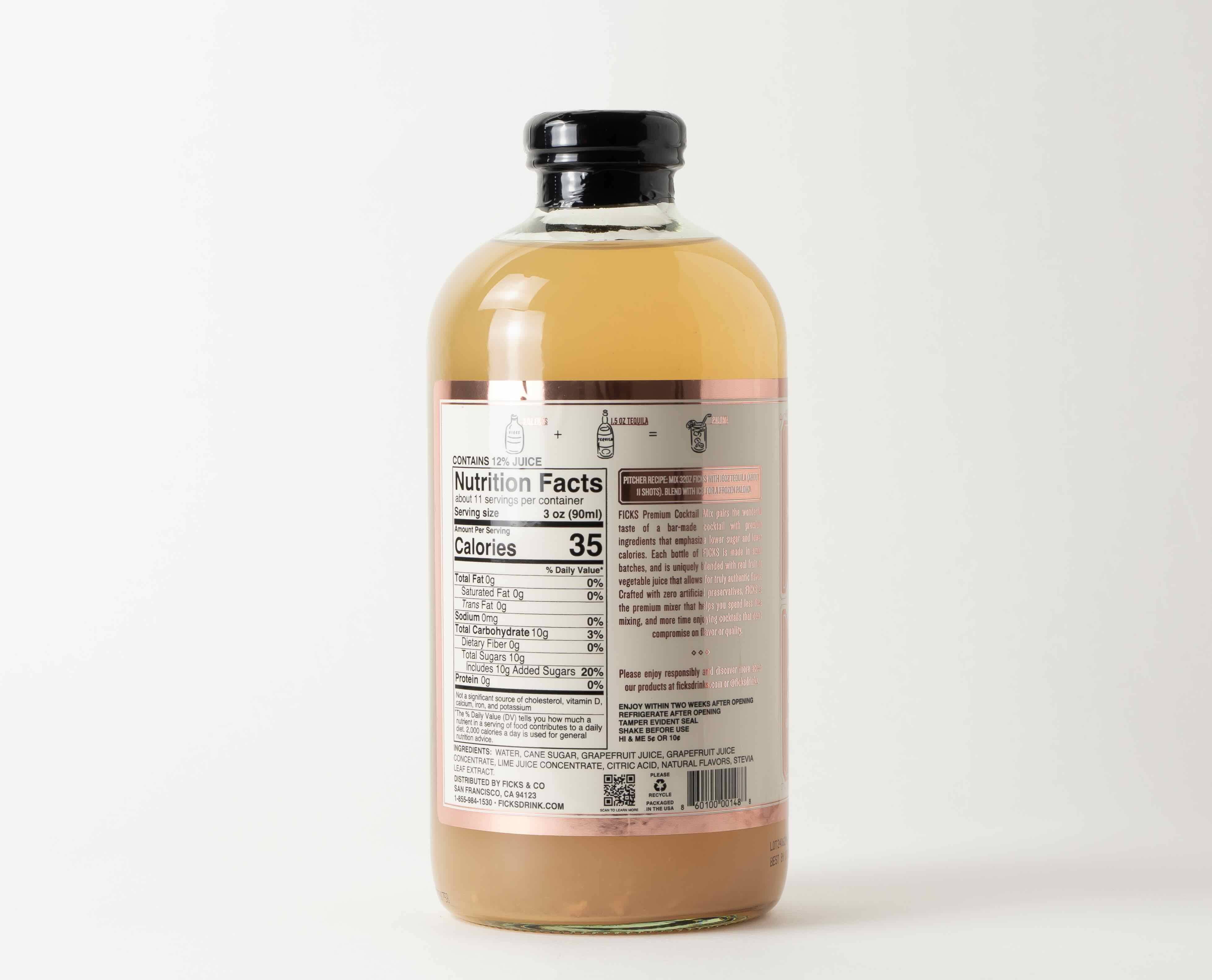 FICKS - Vente Mélange/sirop pour cocktails - Mélange à cocktail Paloma Premium FICKS2