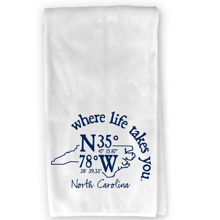 North Carolina Coordinate Kitchen Towel - WLTY for wholesale by The Buffalo Works