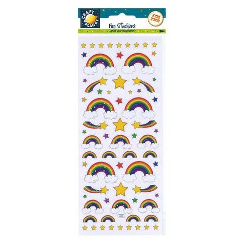 Craft Planet Fun Stickers - Rainbows for wholesale by West Design Products