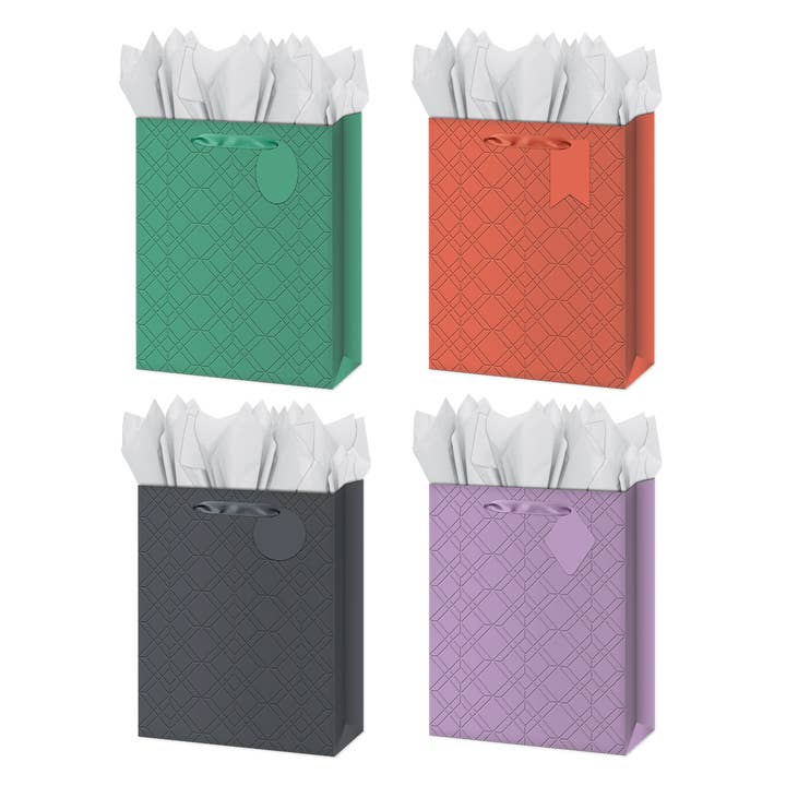 Everyday Gift Bag - Large- Solid Emboss for wholesale by Papercraft