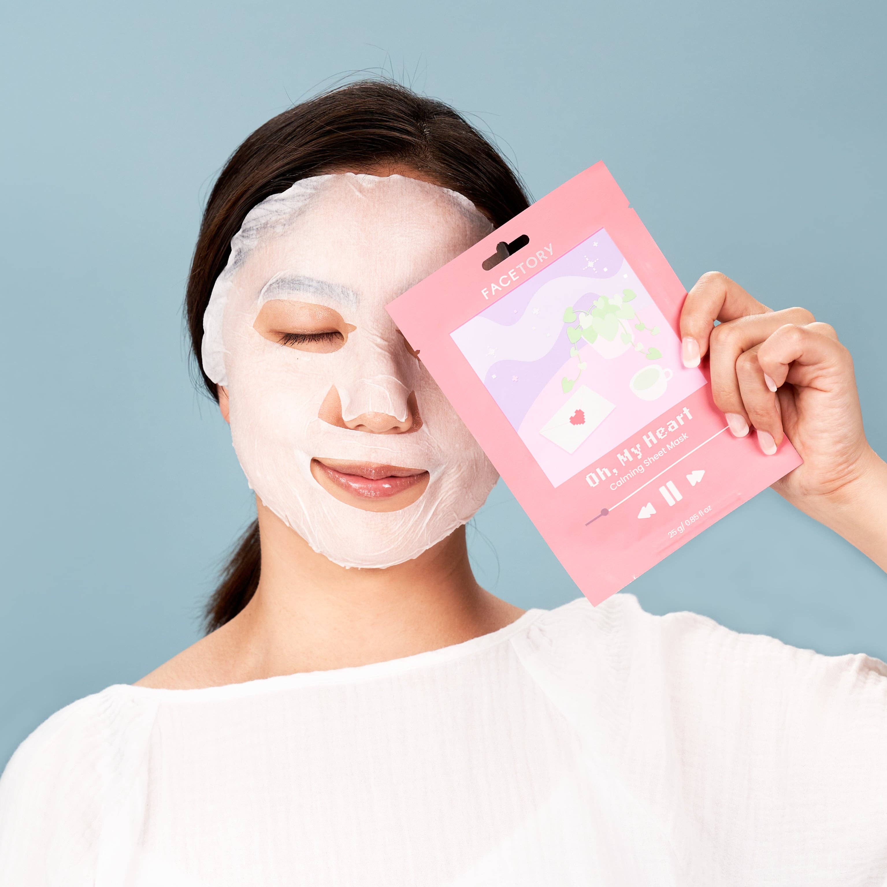 FaceTory - Wholesale Skincare Face Mask - Sheet Face Mask - K-Beauty - Redness Calming - Oh My Heart3