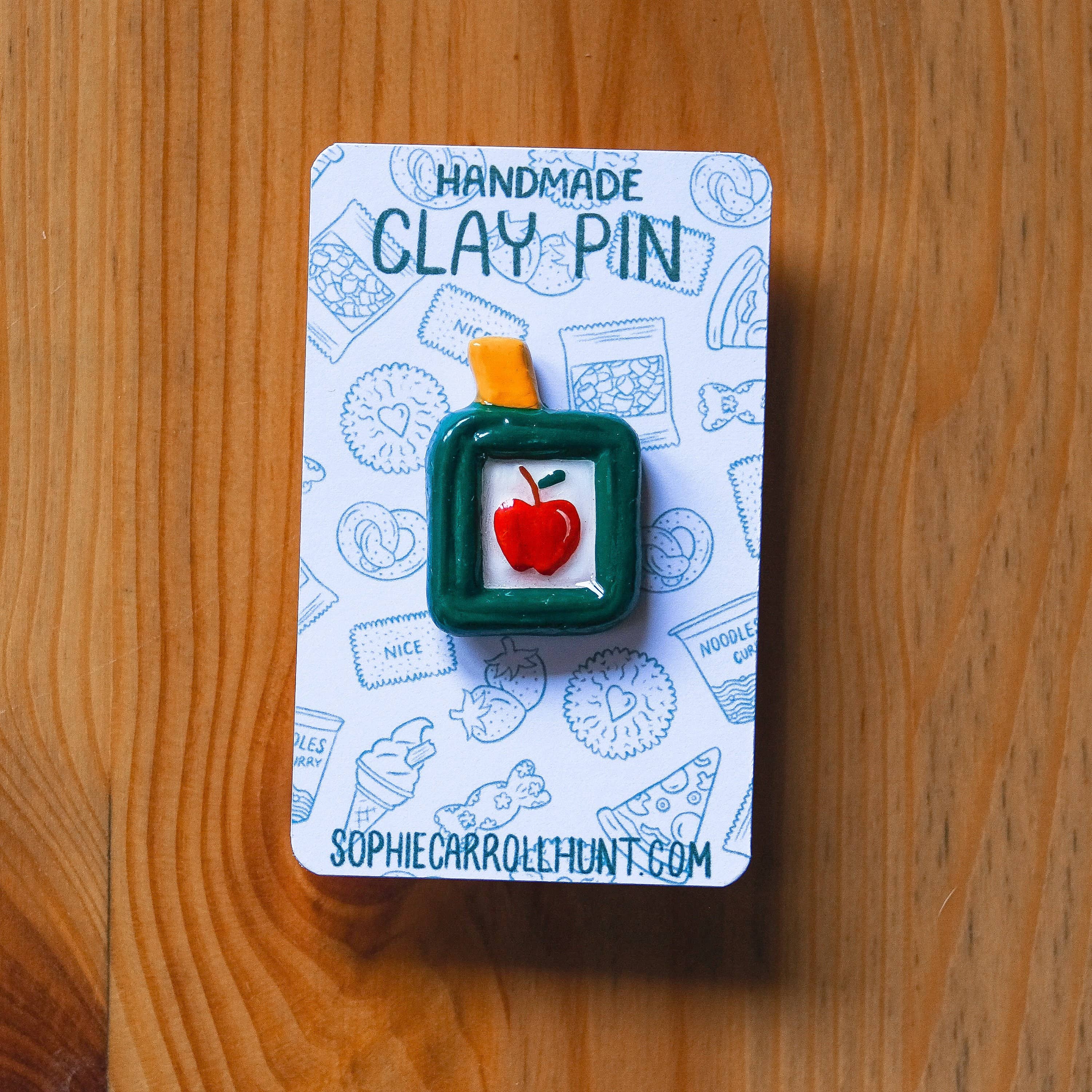 Sophie Carroll-Hunt - Wholesale Lapel Pin/Button - Handmade Clay Snack Pins1