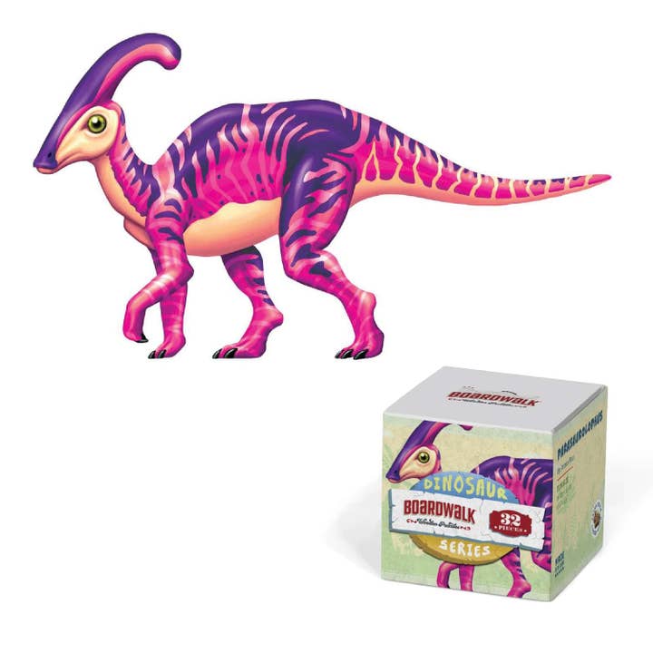 Boardwalk Puzzle Company - Wholesale Puzzle - Kids - Parasaurolophus Dinosaur Series - Fun Size