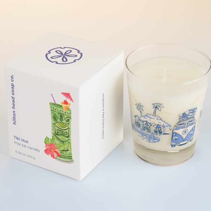 Tiki Hut™ Mai Tai Candle for wholesale by Hilton Head Soap Co.