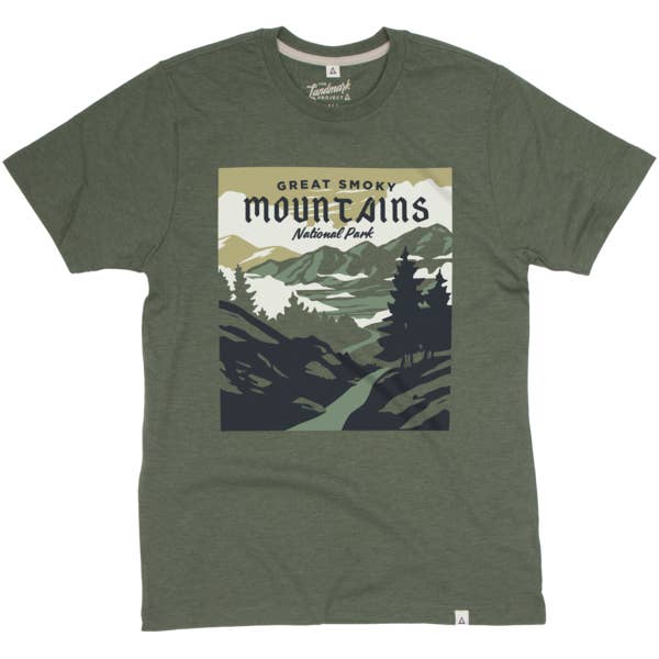 Smoky Mountains National Park Unisex Short Sleeve Tee for wholesale by The Landmark Project