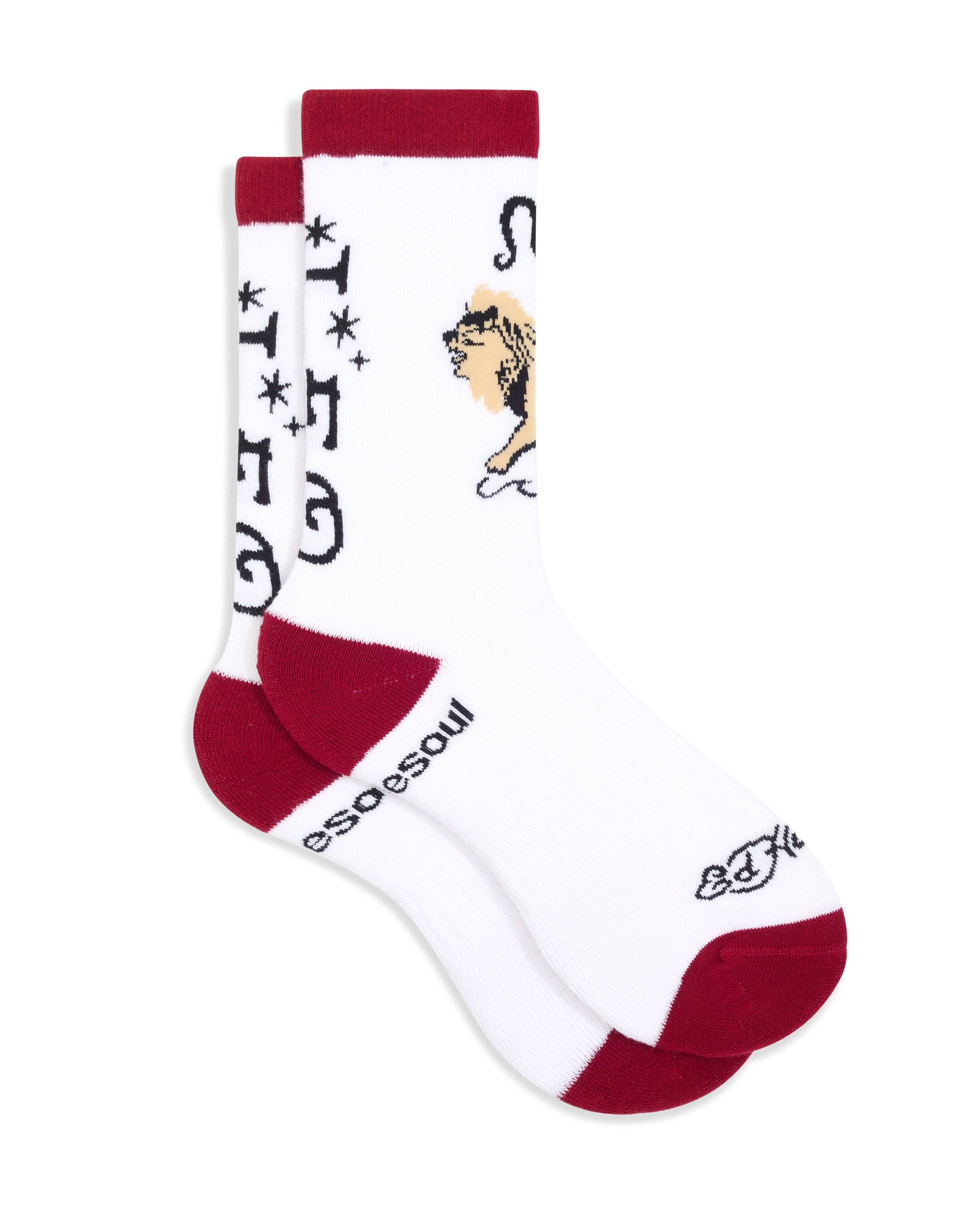 doublesoul - Vente Chaussettes – unisexe - Chaussette haute zodiaque Ed Hardy8