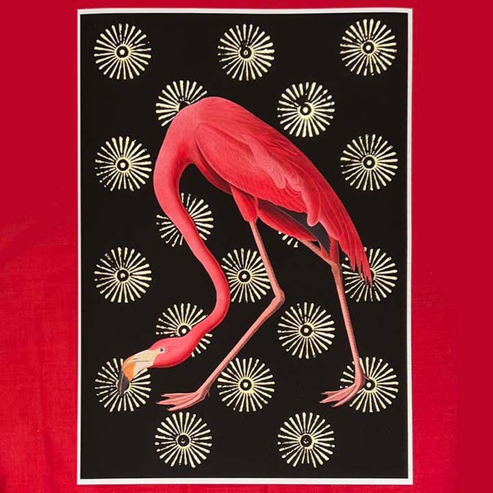 Luxury Art Print – Flamingo with Gold Leaf (A3) for wholesale by delaVision