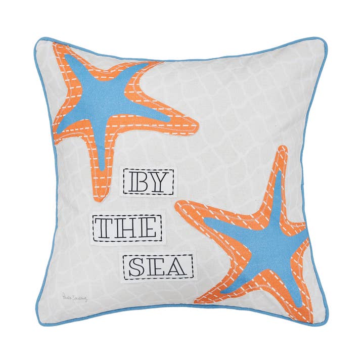 Coastal Starfish By The Sea Throw Pillow for wholesale by C&F Home