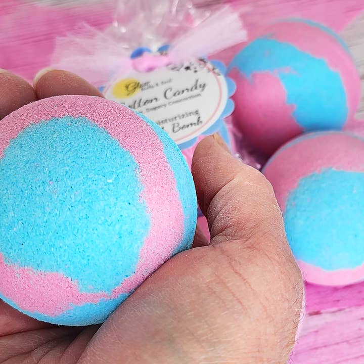 Glow Body and Soul - Wholesale Bath Bomb/Fizz - Cotton Candy Bath Bomb Fizzy Moisturizing Bath Bomb1