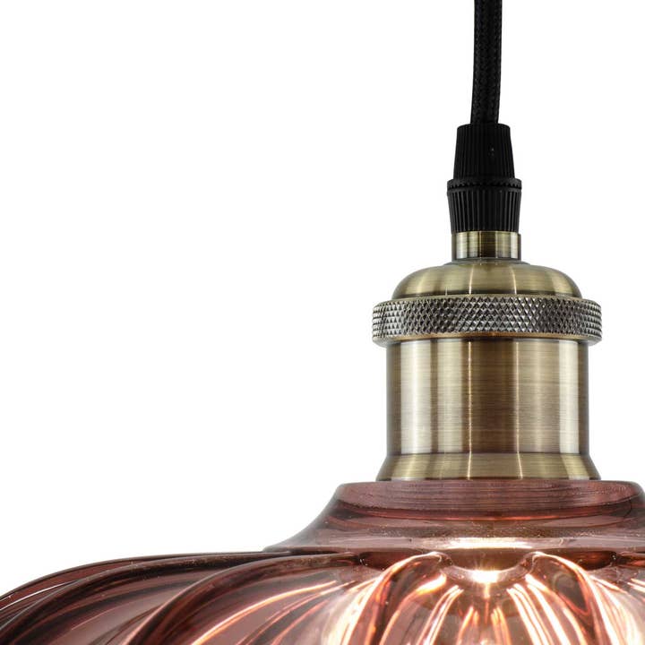 C-Création - Wholesale Chandelier/Hanging Light - Retro-style colored glass pendant Petal29